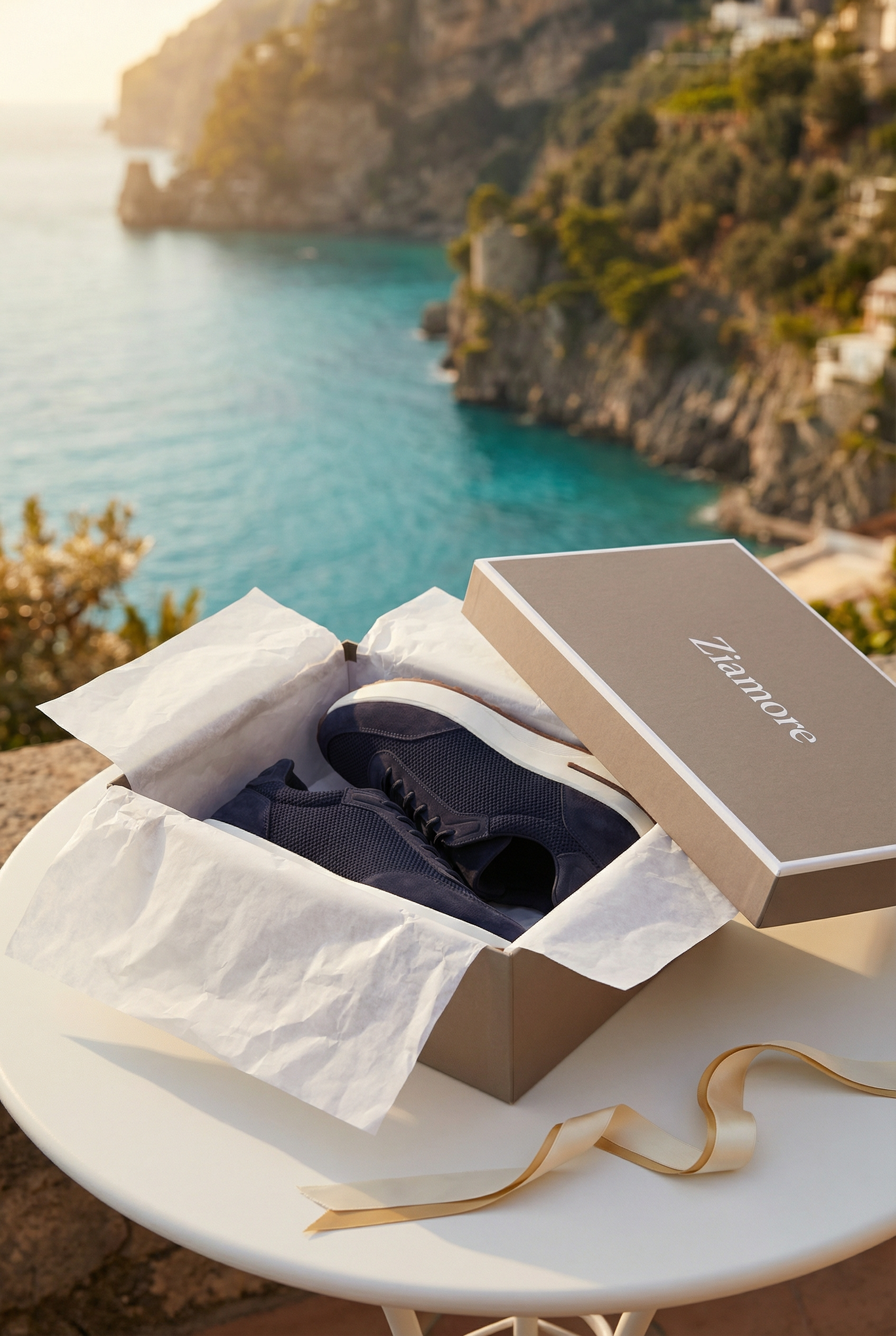Portofino Trainer Suede Navy