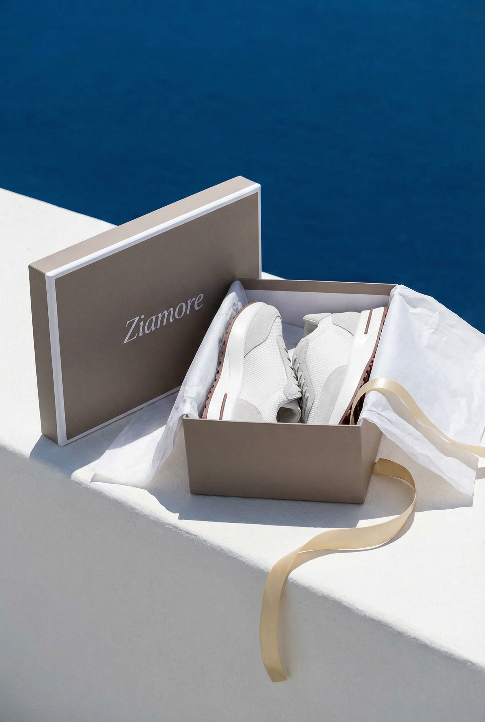 Portofino Trainer Suede White