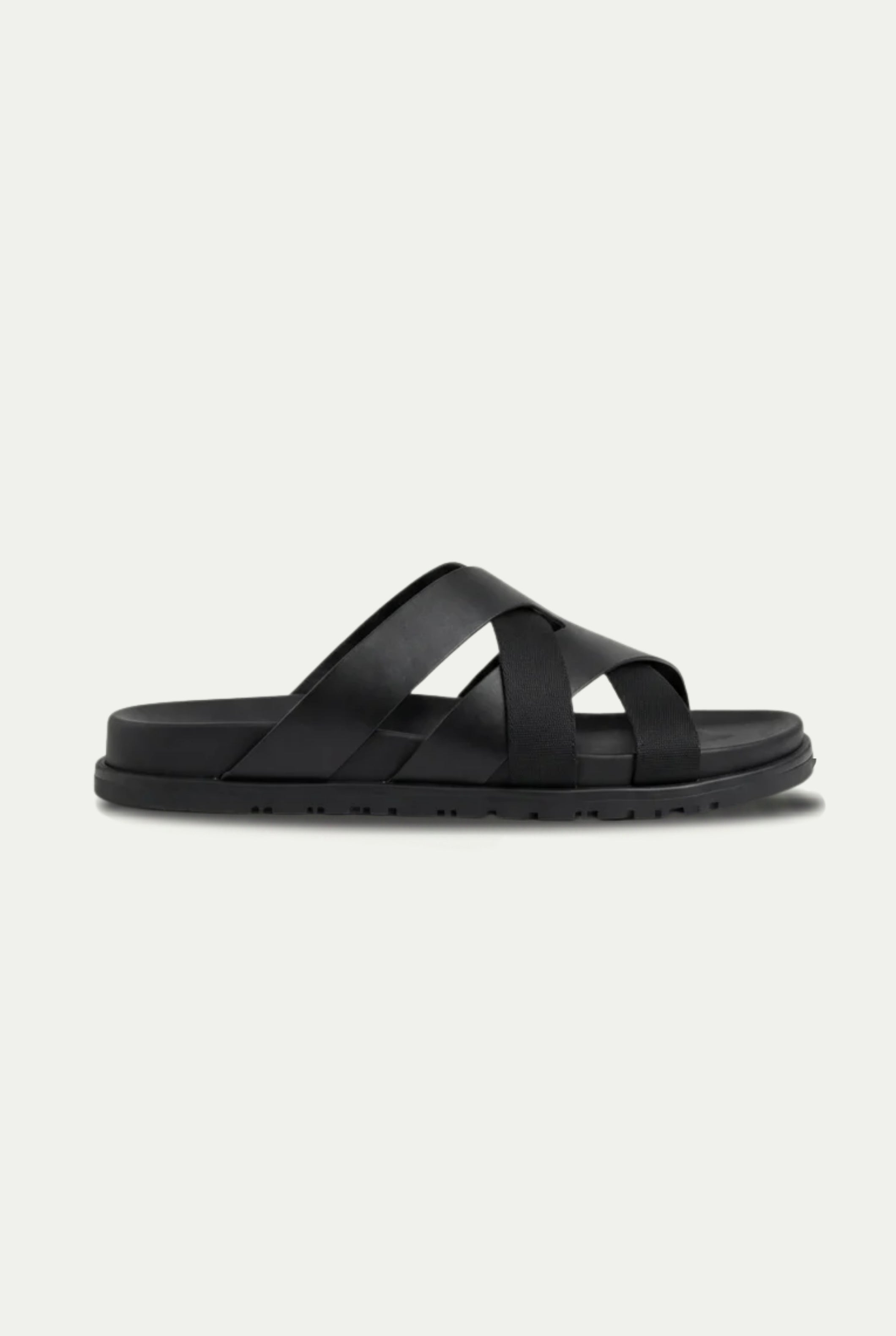 Amalfi Leather Sandal Black