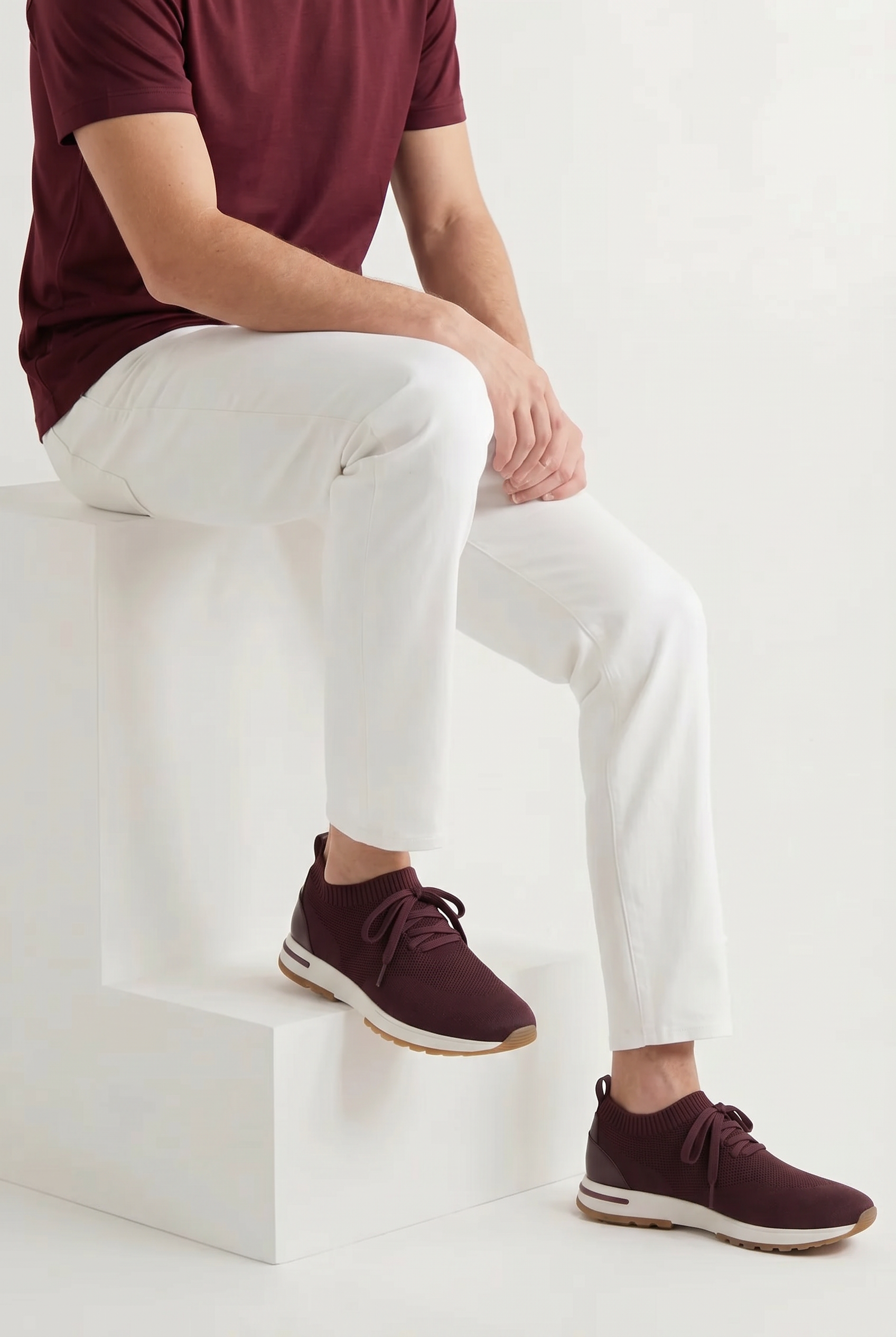 Tireno Knit Sneaker Bordeaux