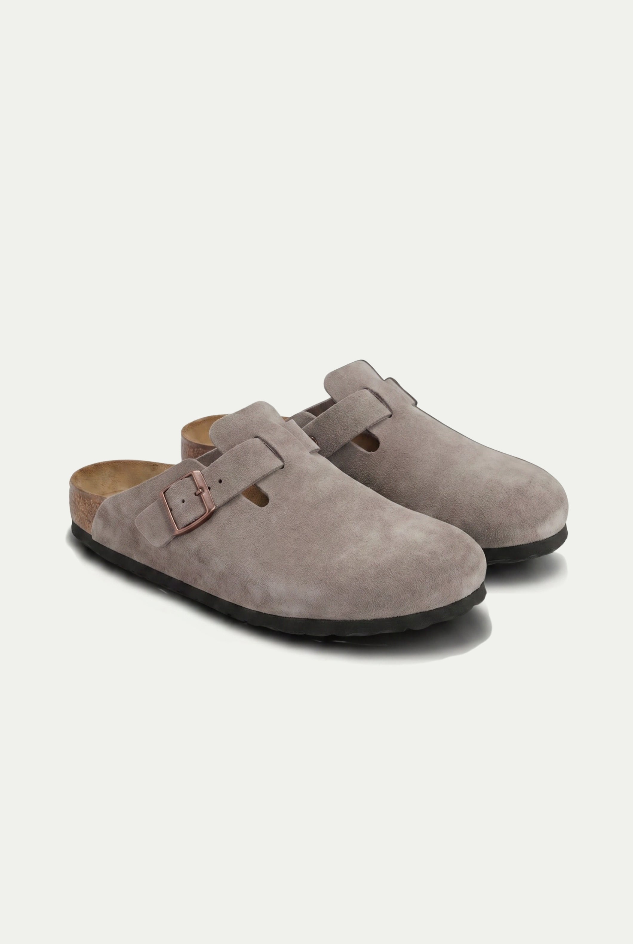 Oslo Suede Clog Taupe