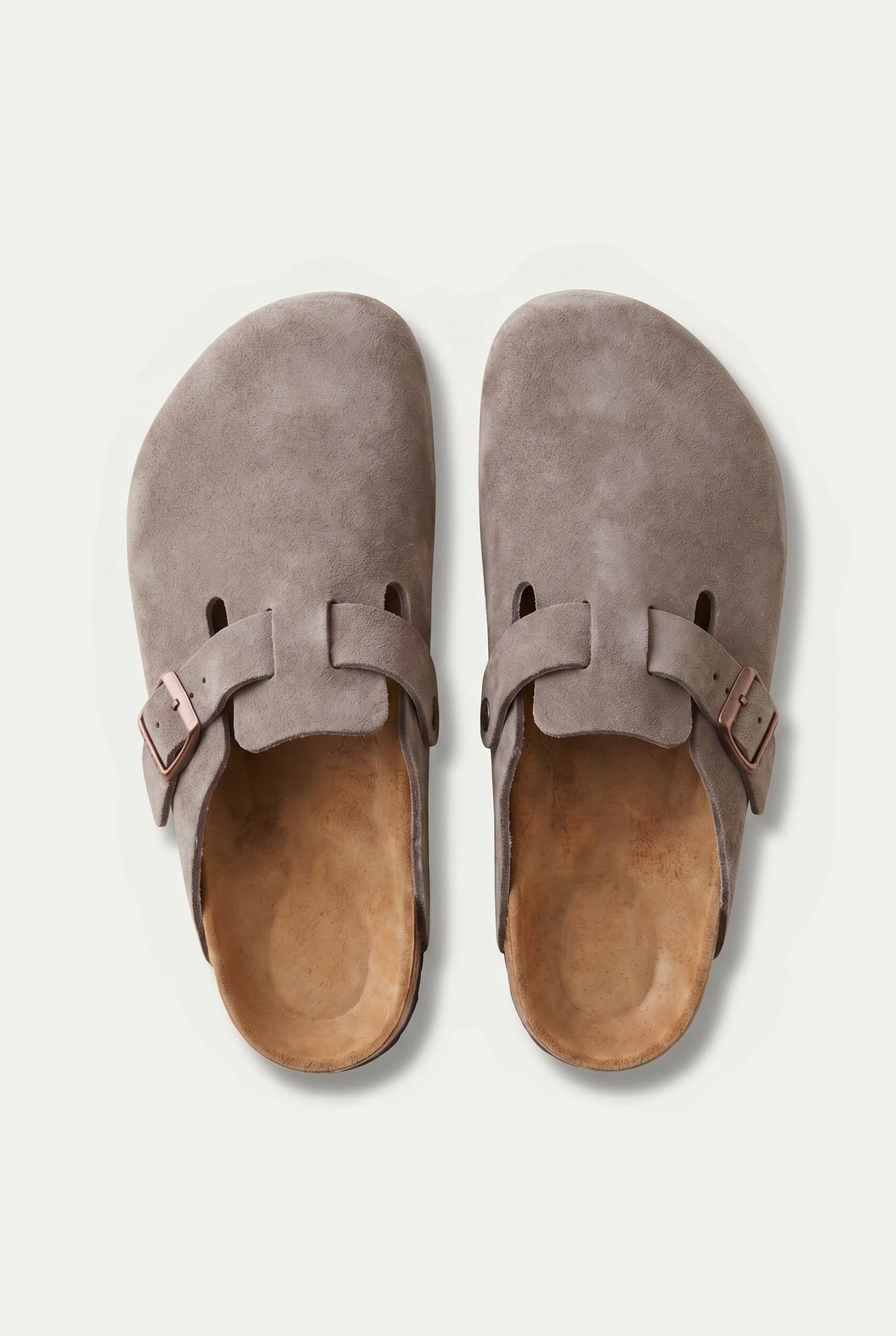 Oslo Suede Clog Taupe