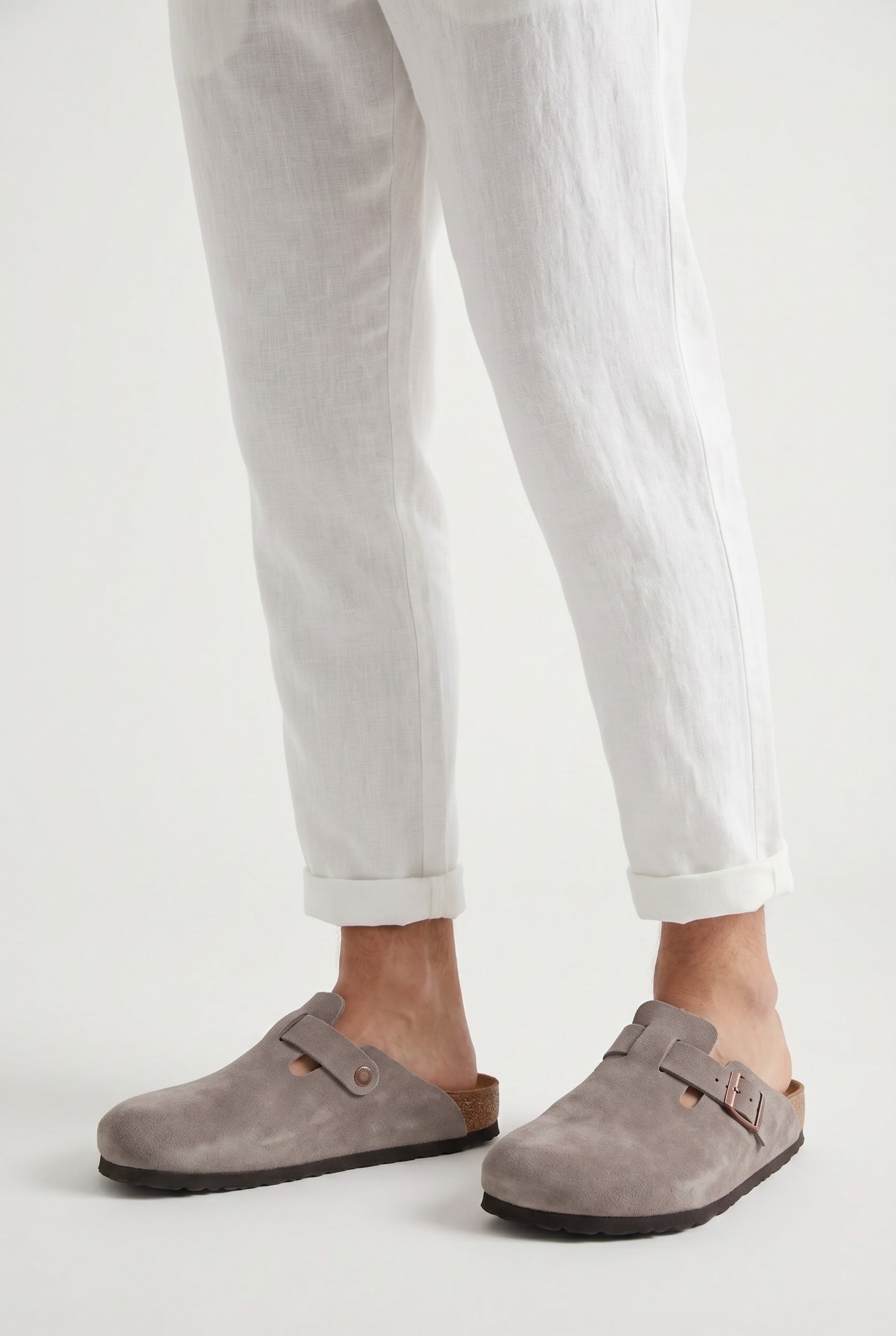 Oslo Suede Clog Taupe