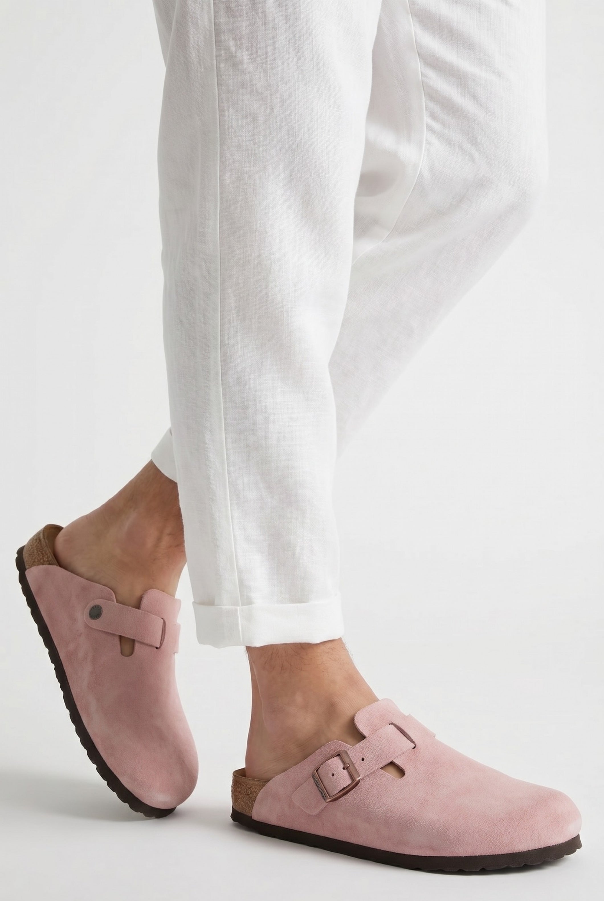 Oslo Suede Clog Blush