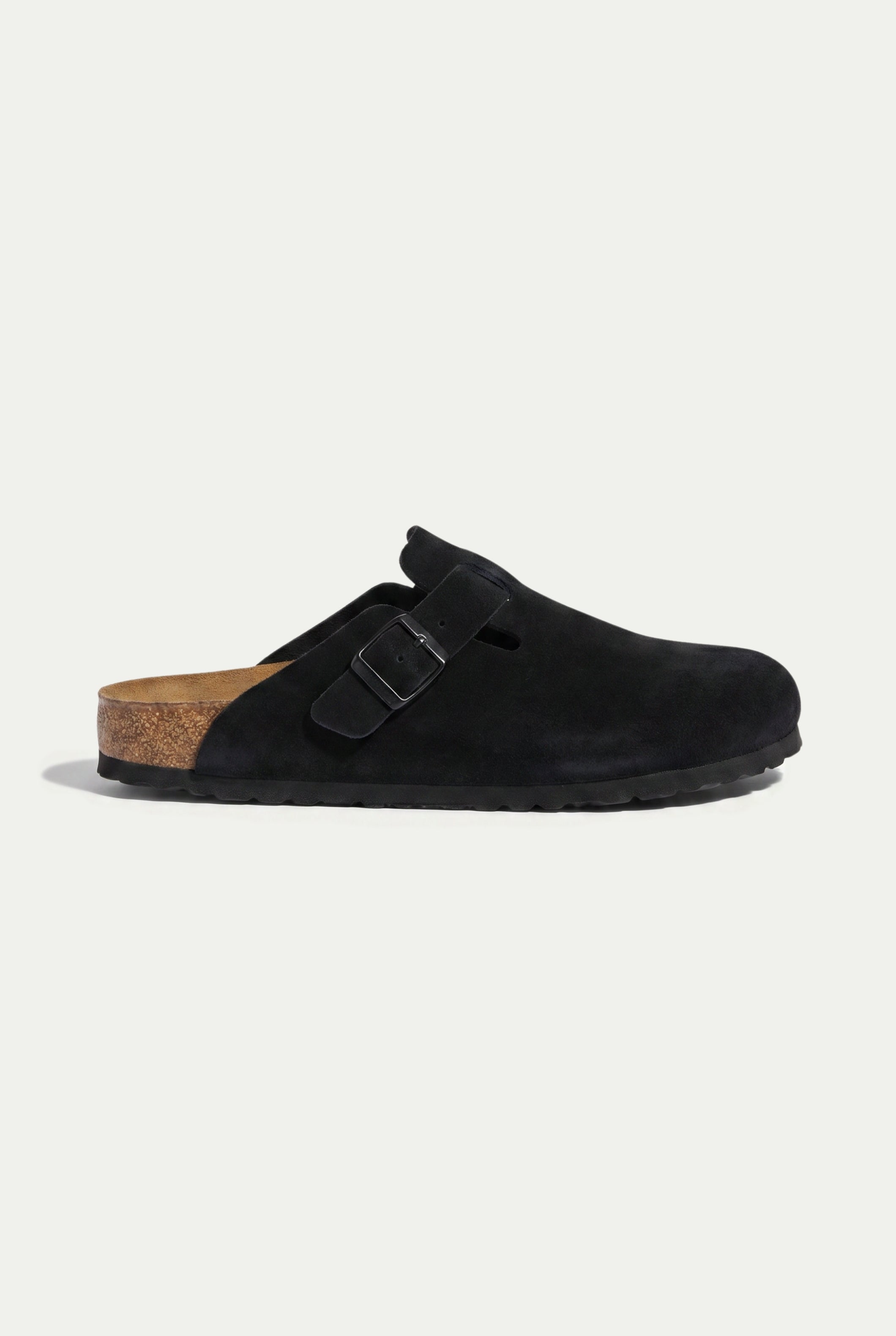 Oslo Suede Clog Black