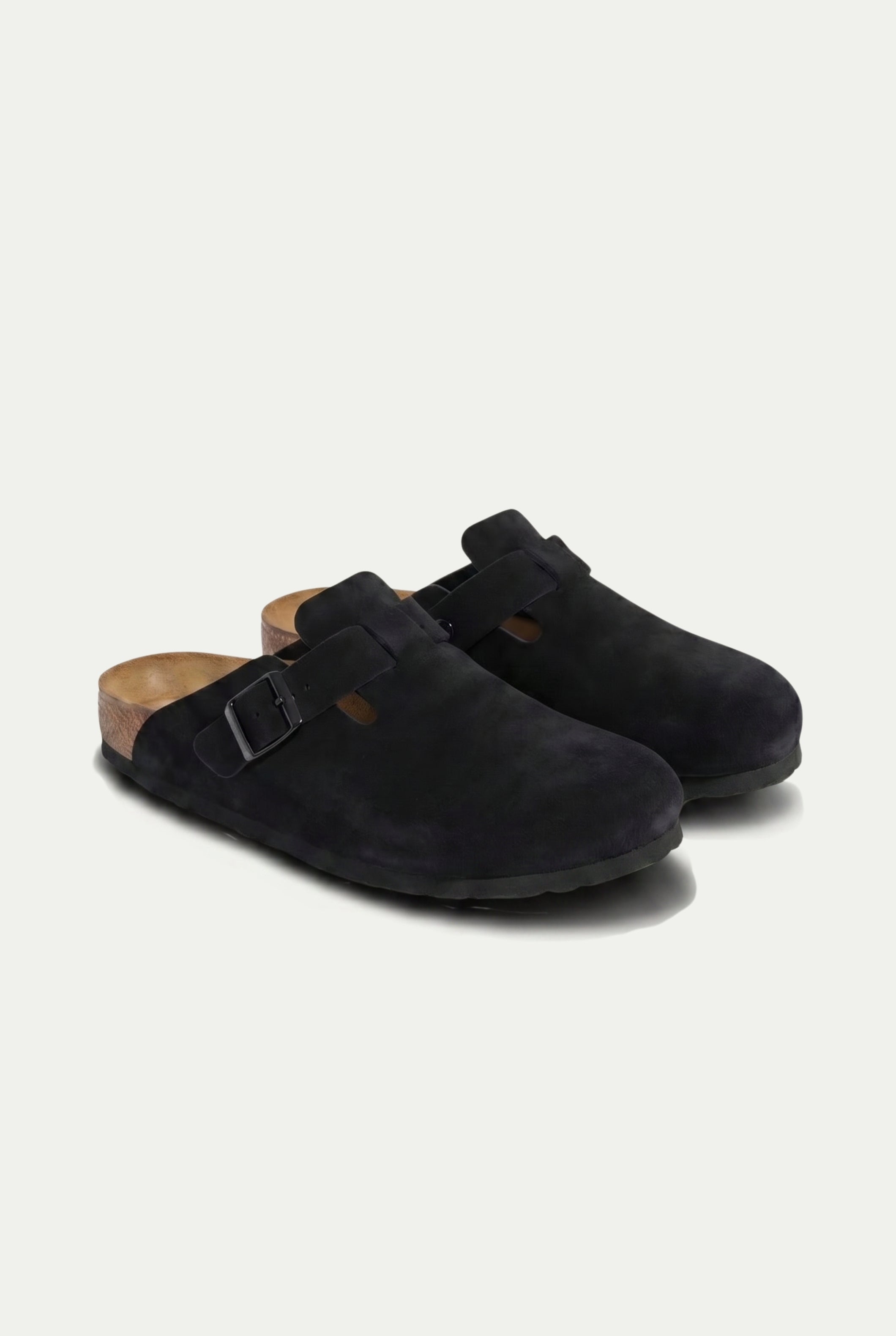 Oslo Suede Clog Black