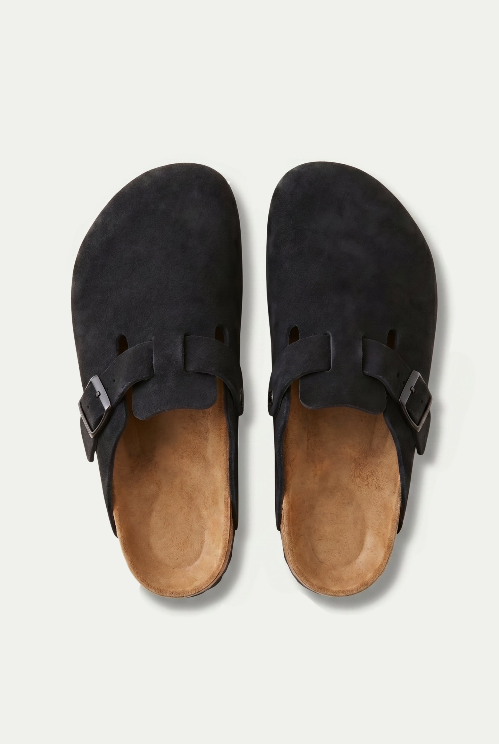 Oslo Suede Clog Black