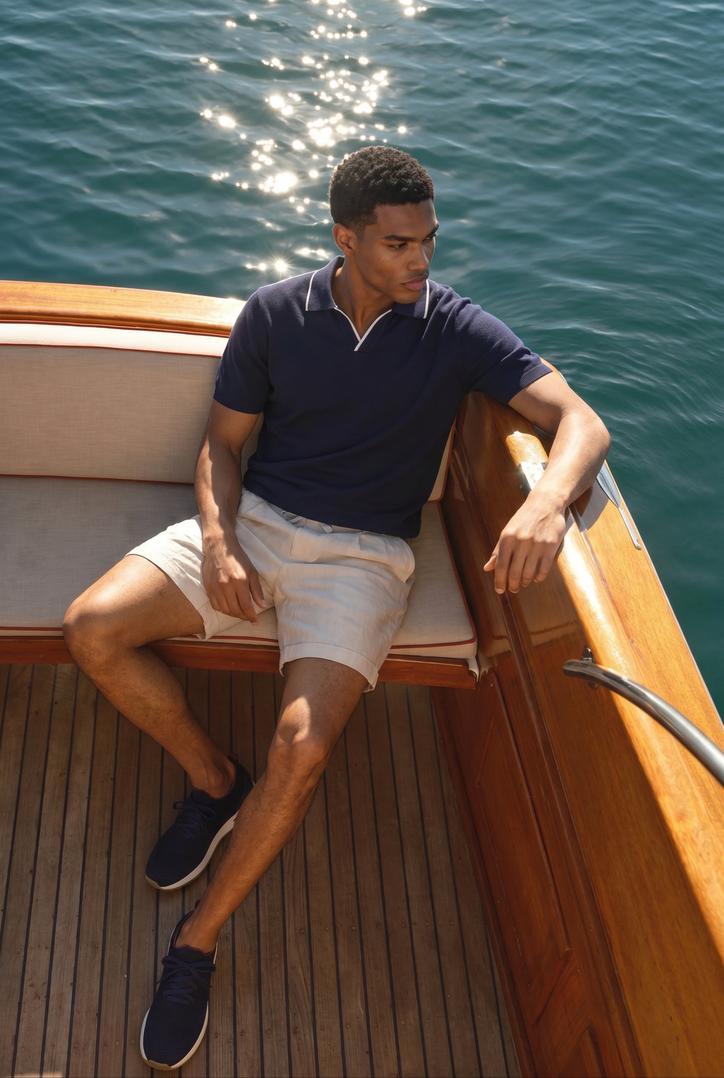 Tireno Knit Sneaker Navy