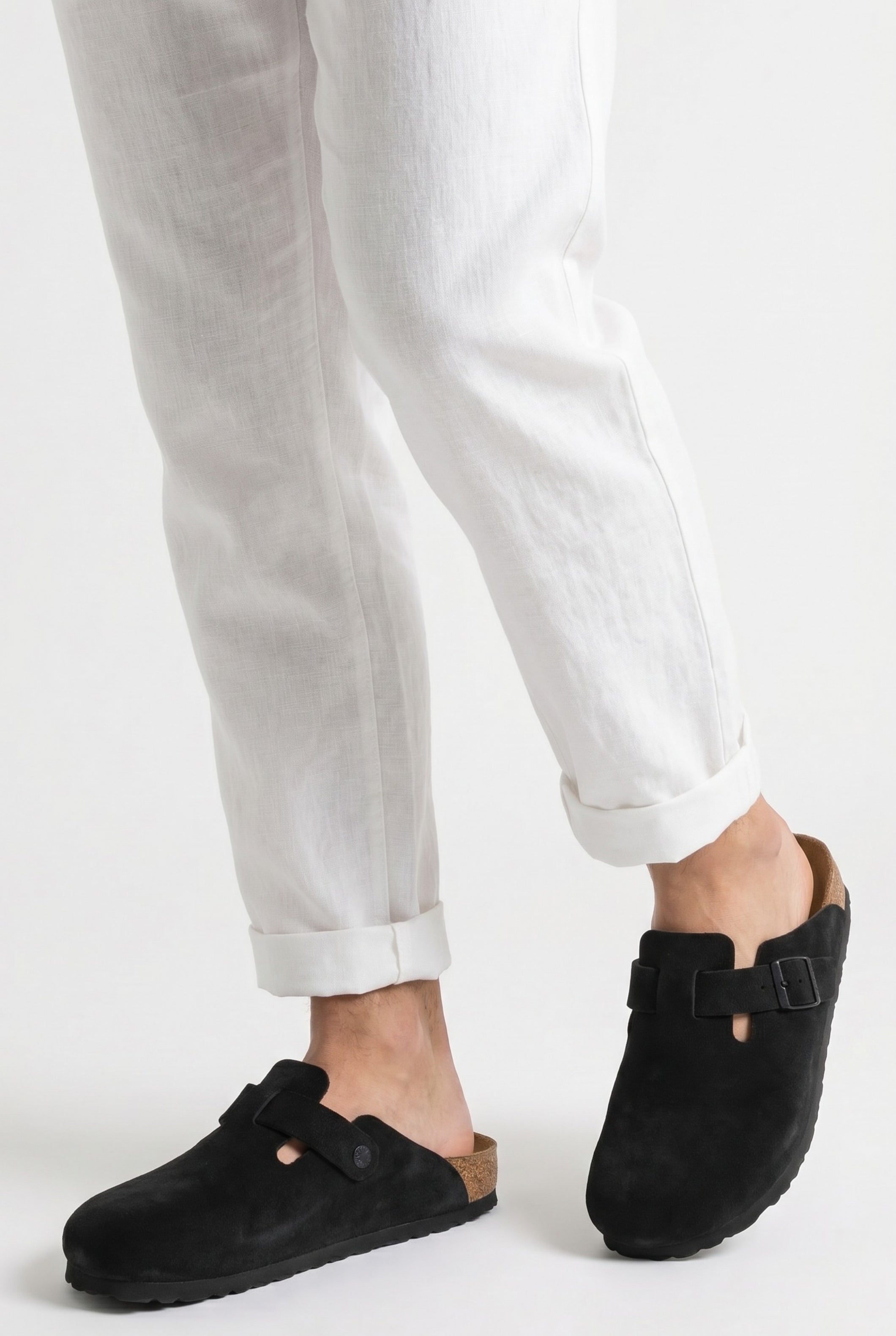 Oslo Suede Clog Black