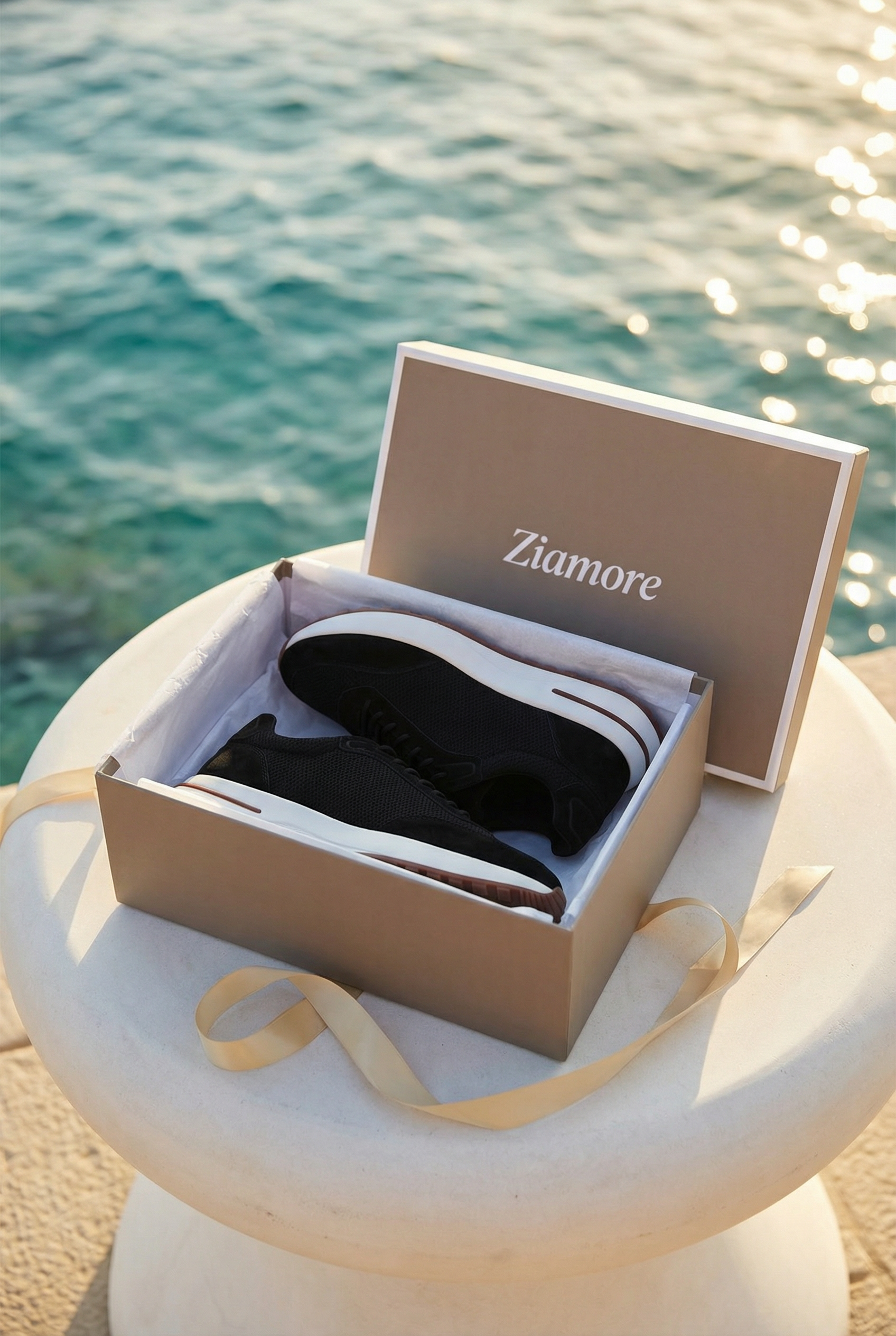 Portofino Trainer Suede Black