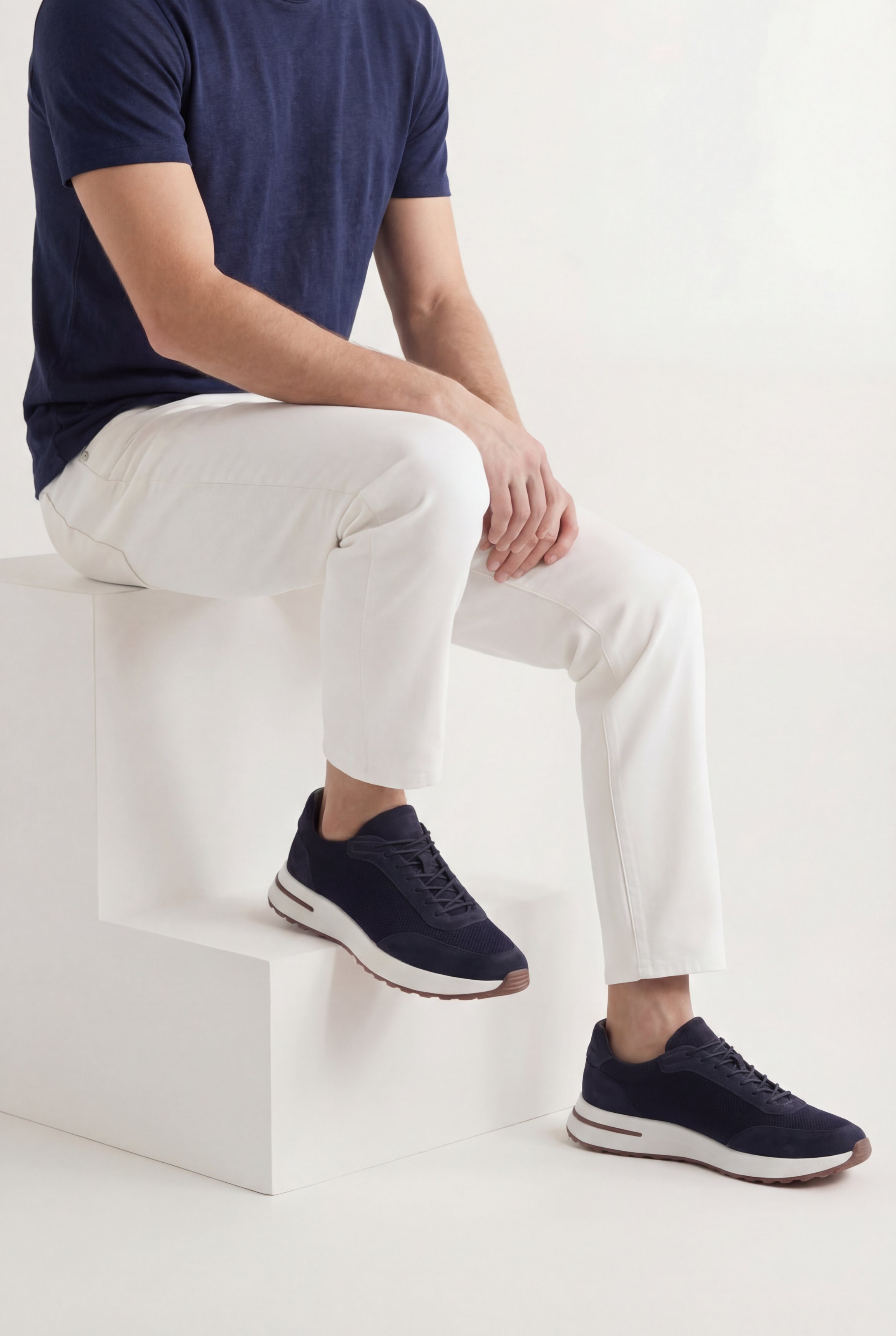 Portofino Trainer Suede Navy