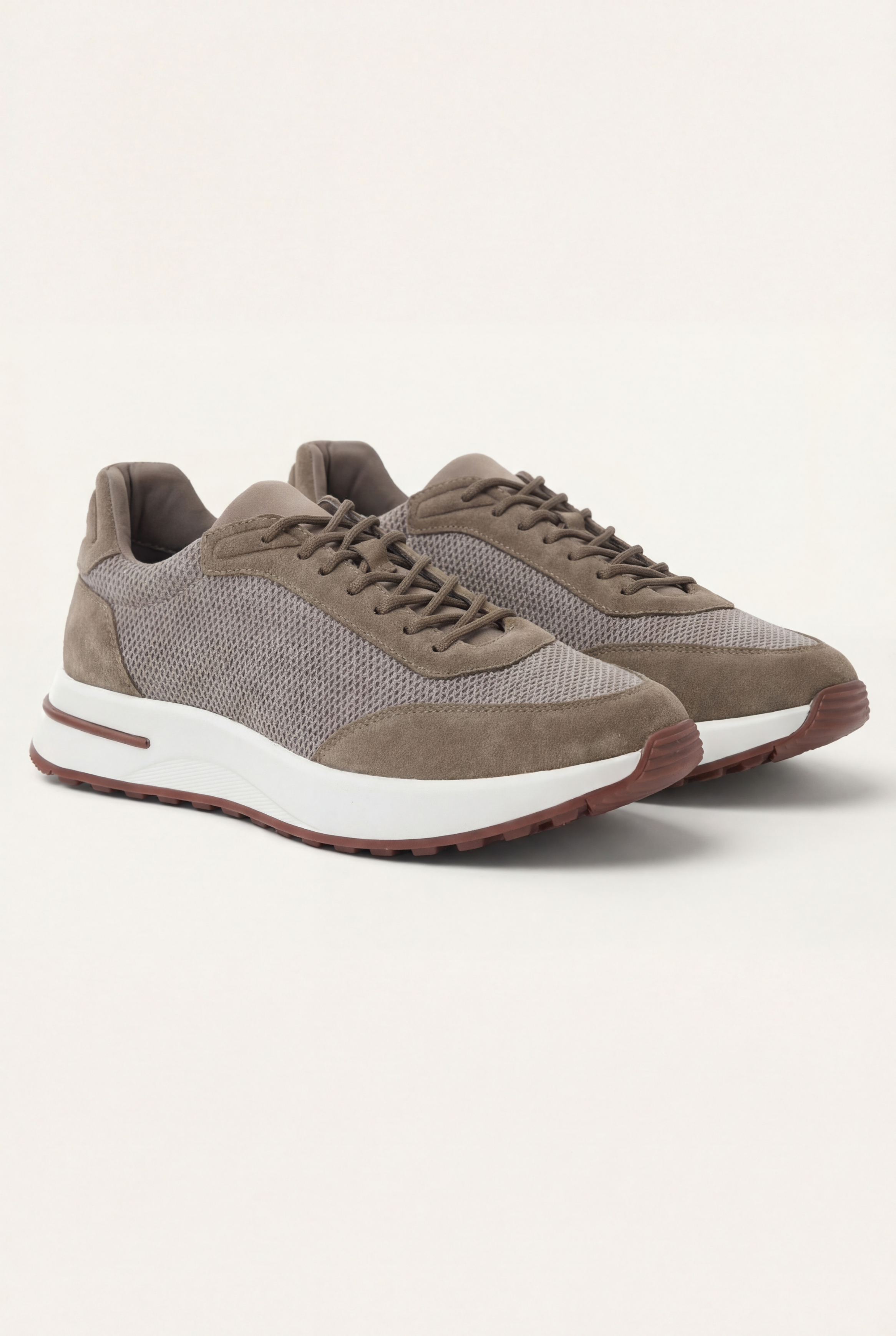 Portofino Trainer Suede Taupe